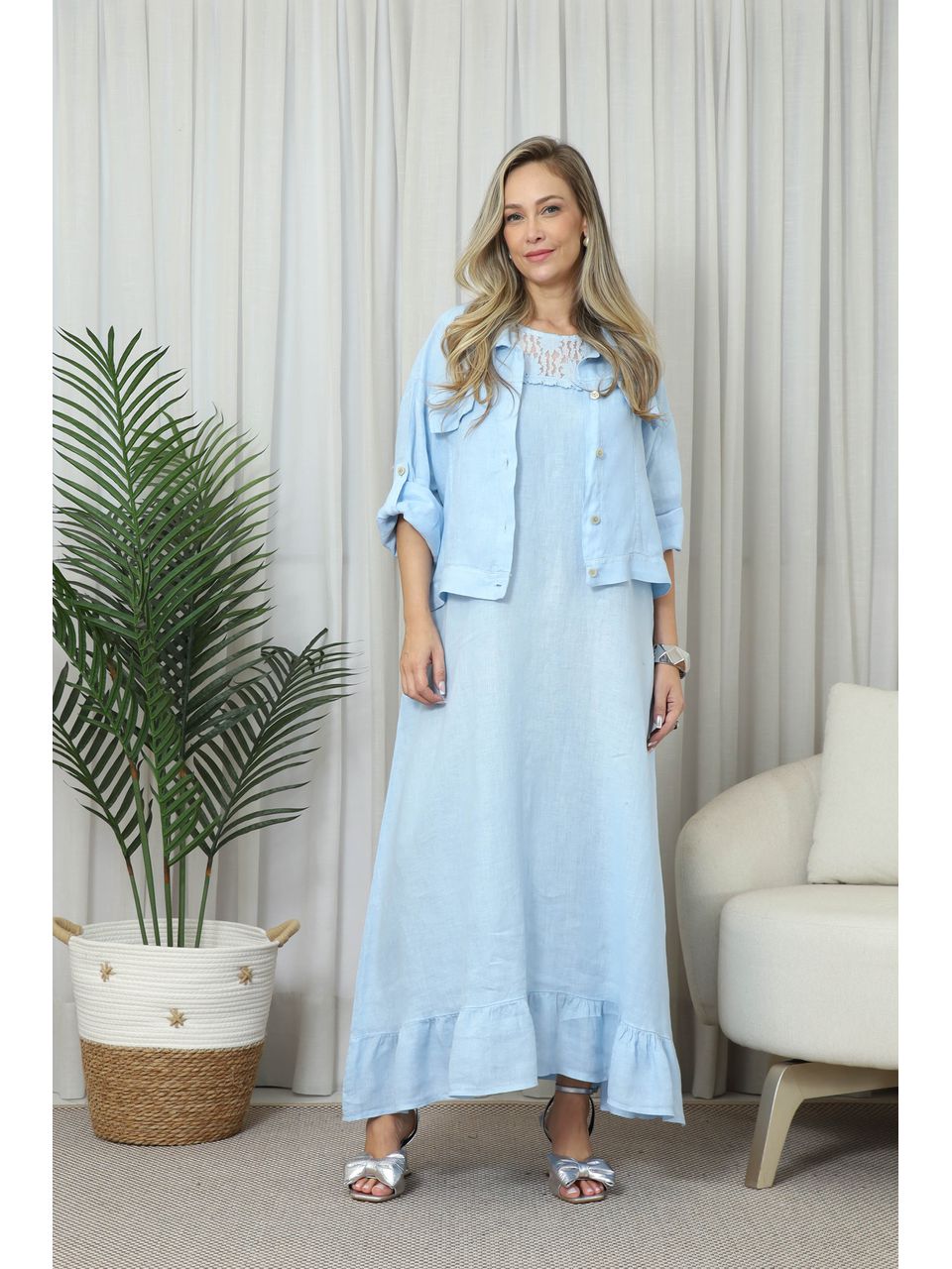 VESTIDO JULIANA CJ AZUL BEBE