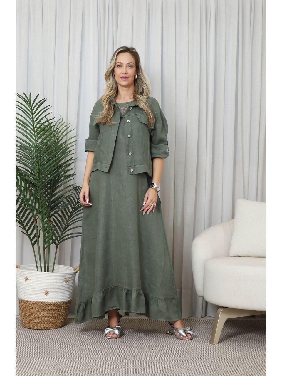VESTIDO JULIANA CJ MILITAR