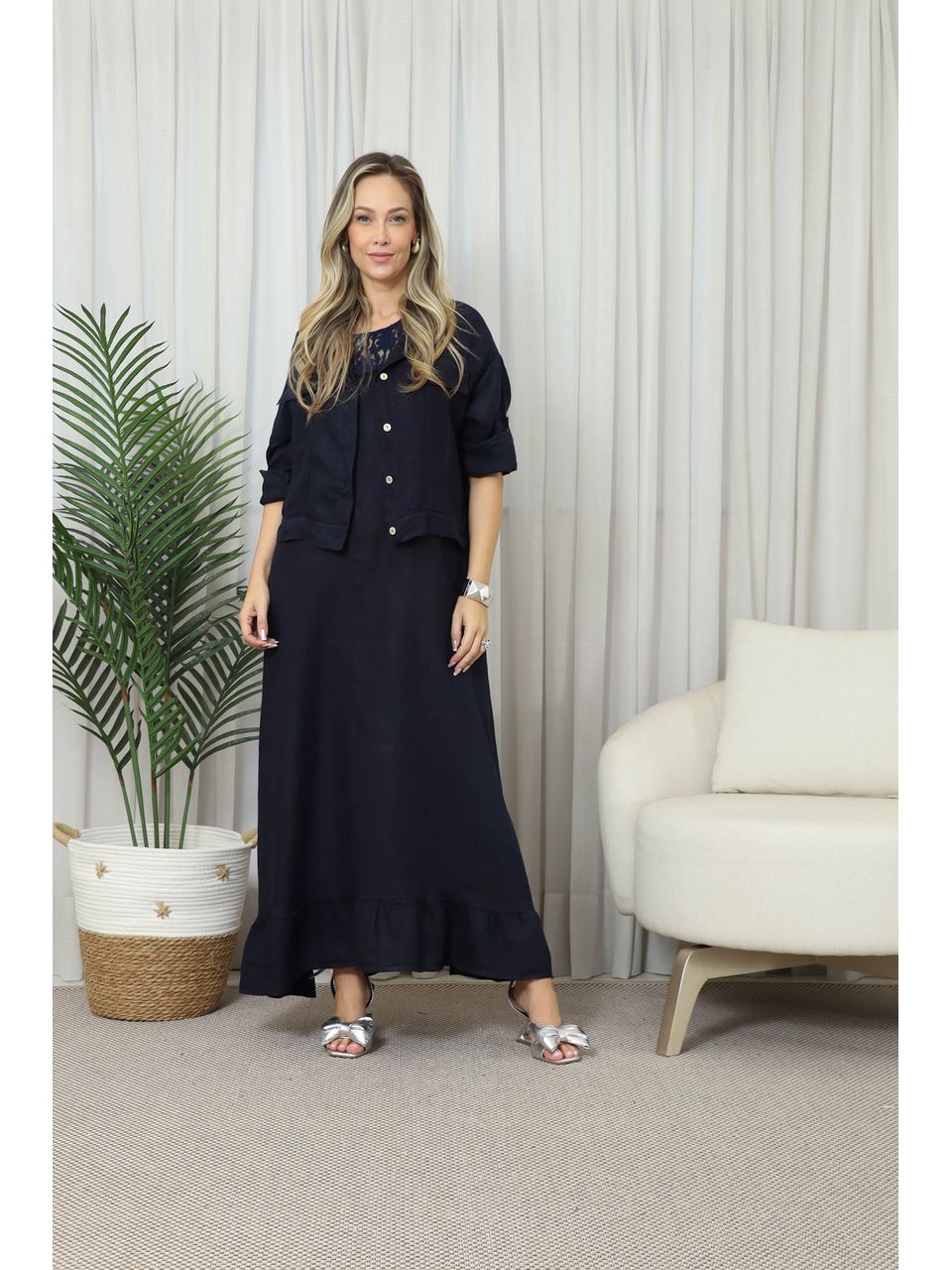 VESTIDO JULIANA CJ MARINHO