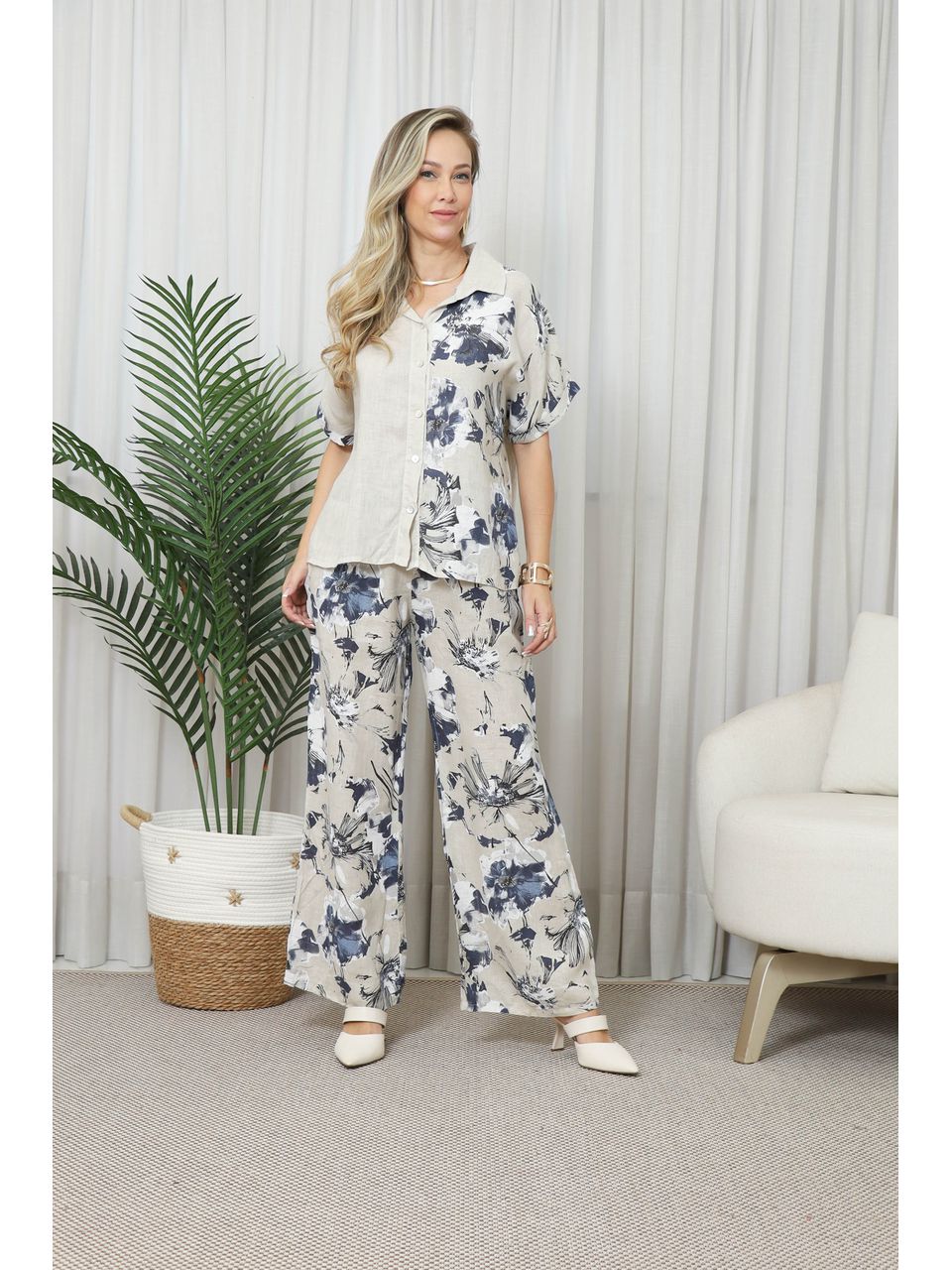 CAMISA SABRINA CJ BEGE