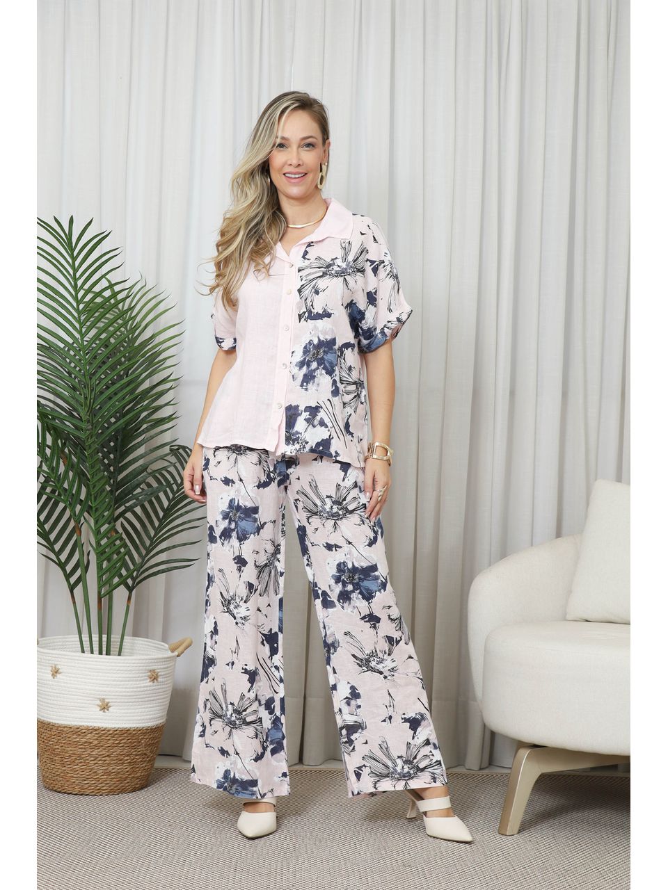 CAMISA SABRINA CJ ROSA BEBÊ