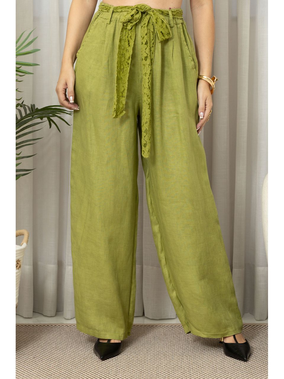 CALÇA AMABILE CJ PISTACHE