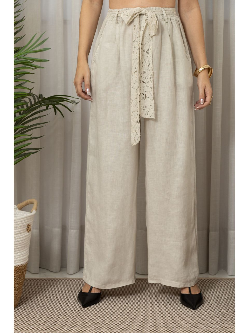 CALÇA AMABILE CJ BEGE