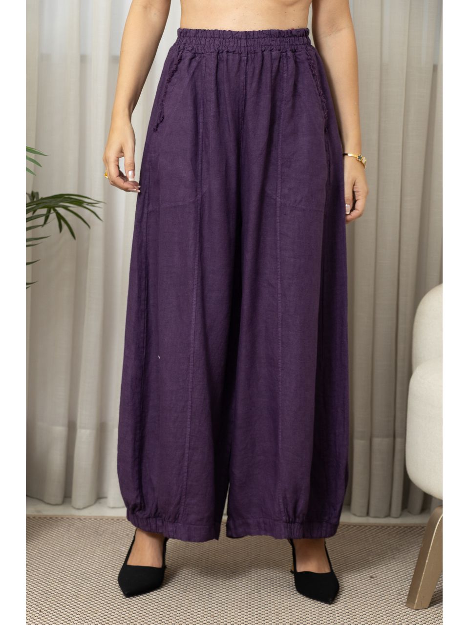 CALÇA ANA CJ BERINJELA