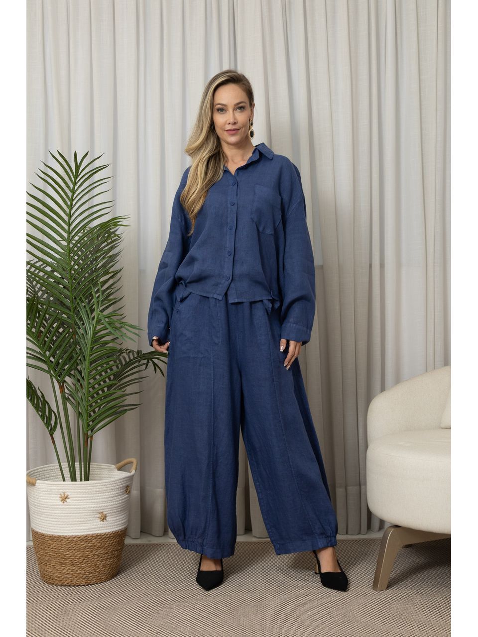 CAMISA ANA CJ JEANS ESCURO 