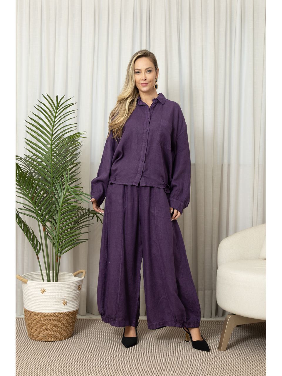 CAMISA ANA CJ BERINJELA