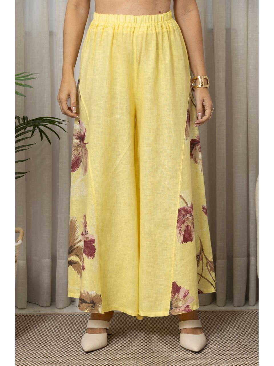 CALÇA NOEMI CJ AMARELO