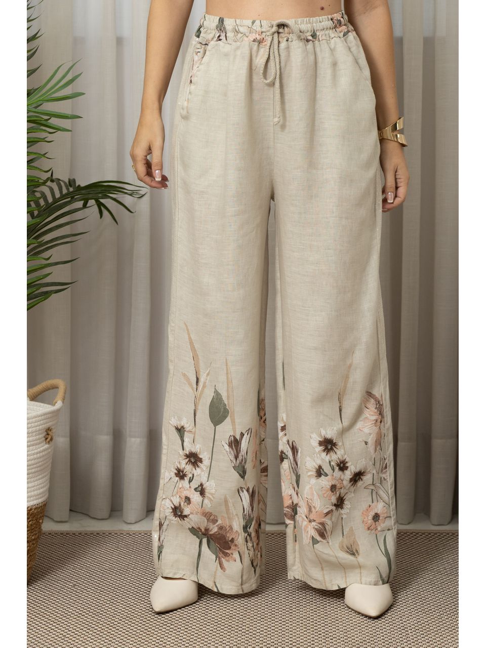 CALÇA OLAVIA CJ BEGE