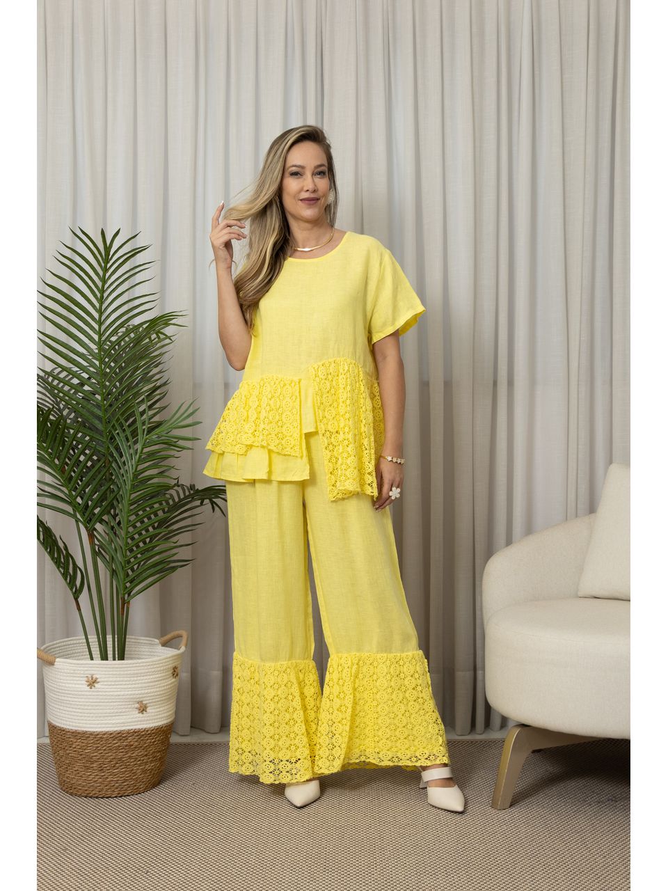 BATA VIVIANE CJ AMARELO