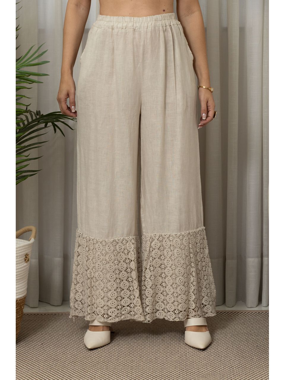 CALÇA VIVIANE CJ BEGE