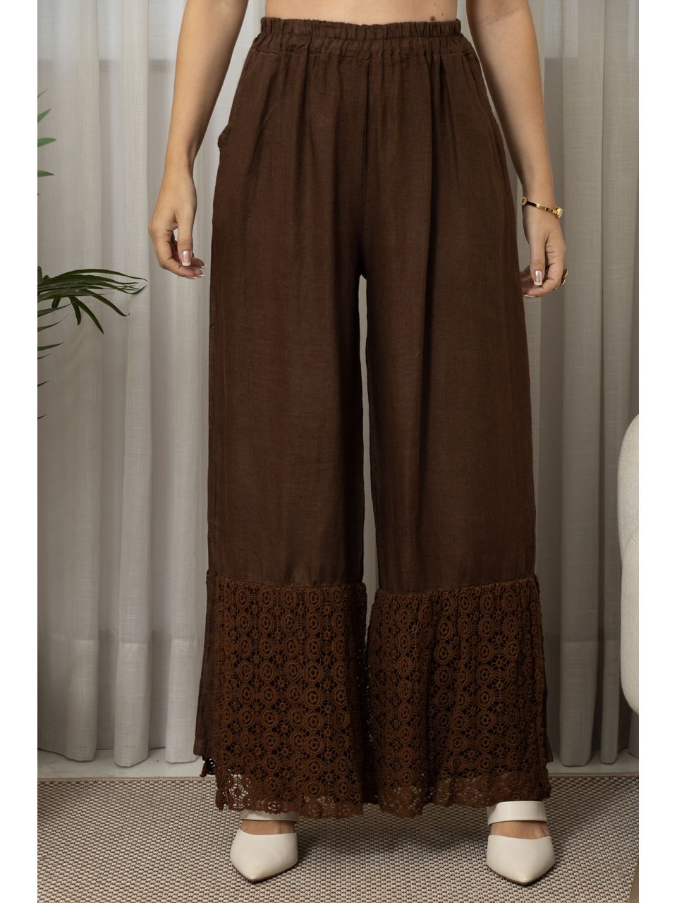 CALÇA VIVIANE CJ MARROM