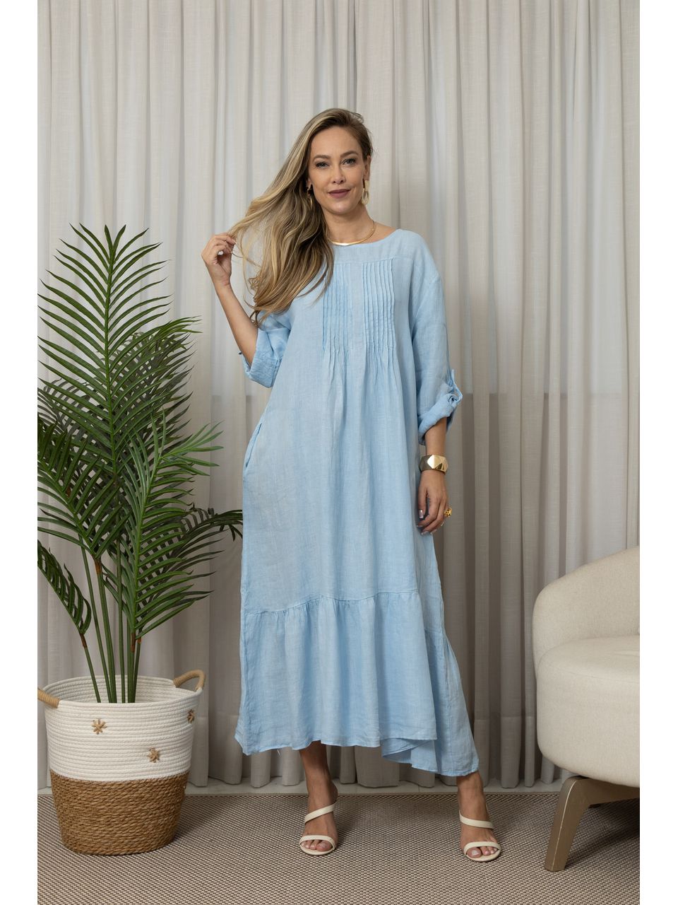 TUNICA CAROL AZUL BEBE