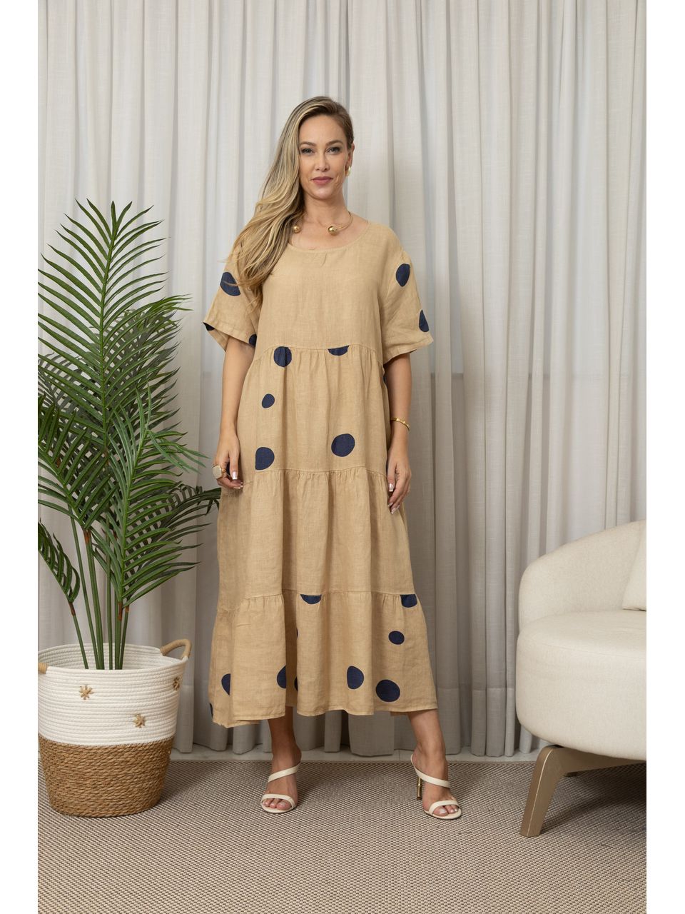 VESTIDO FABI CARAMELO