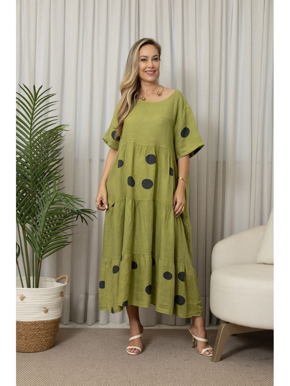 VESTIDO FABI PISTACHE