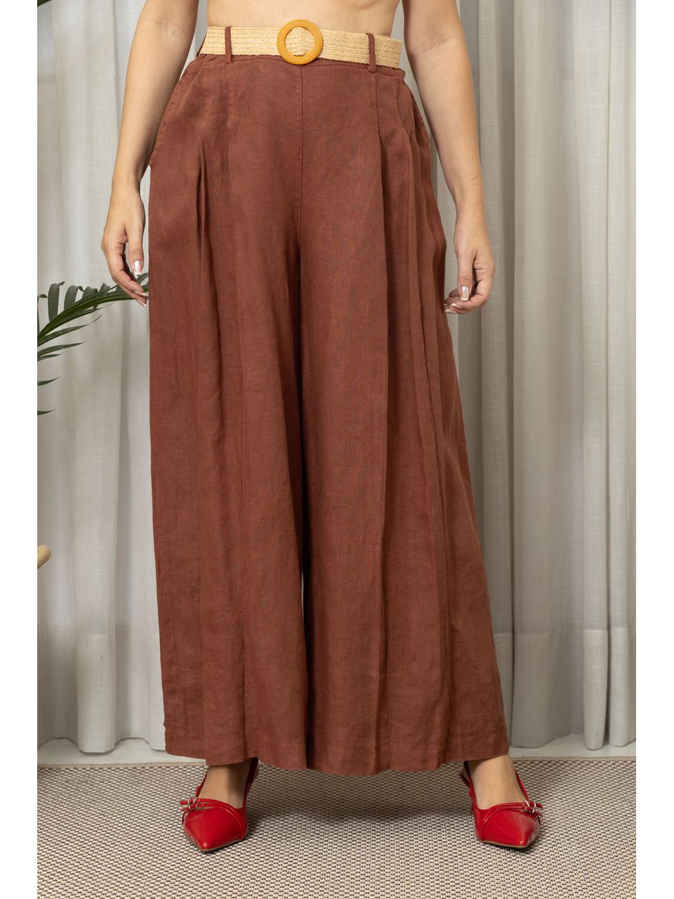 CALÇA JASMIN MARROM