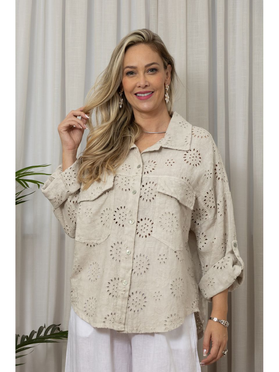 CAMISA LASIE BEGE