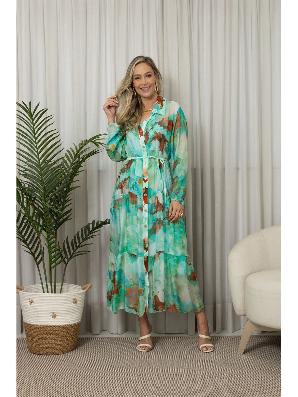 CHEMISE MEIRE VERDE AGUA