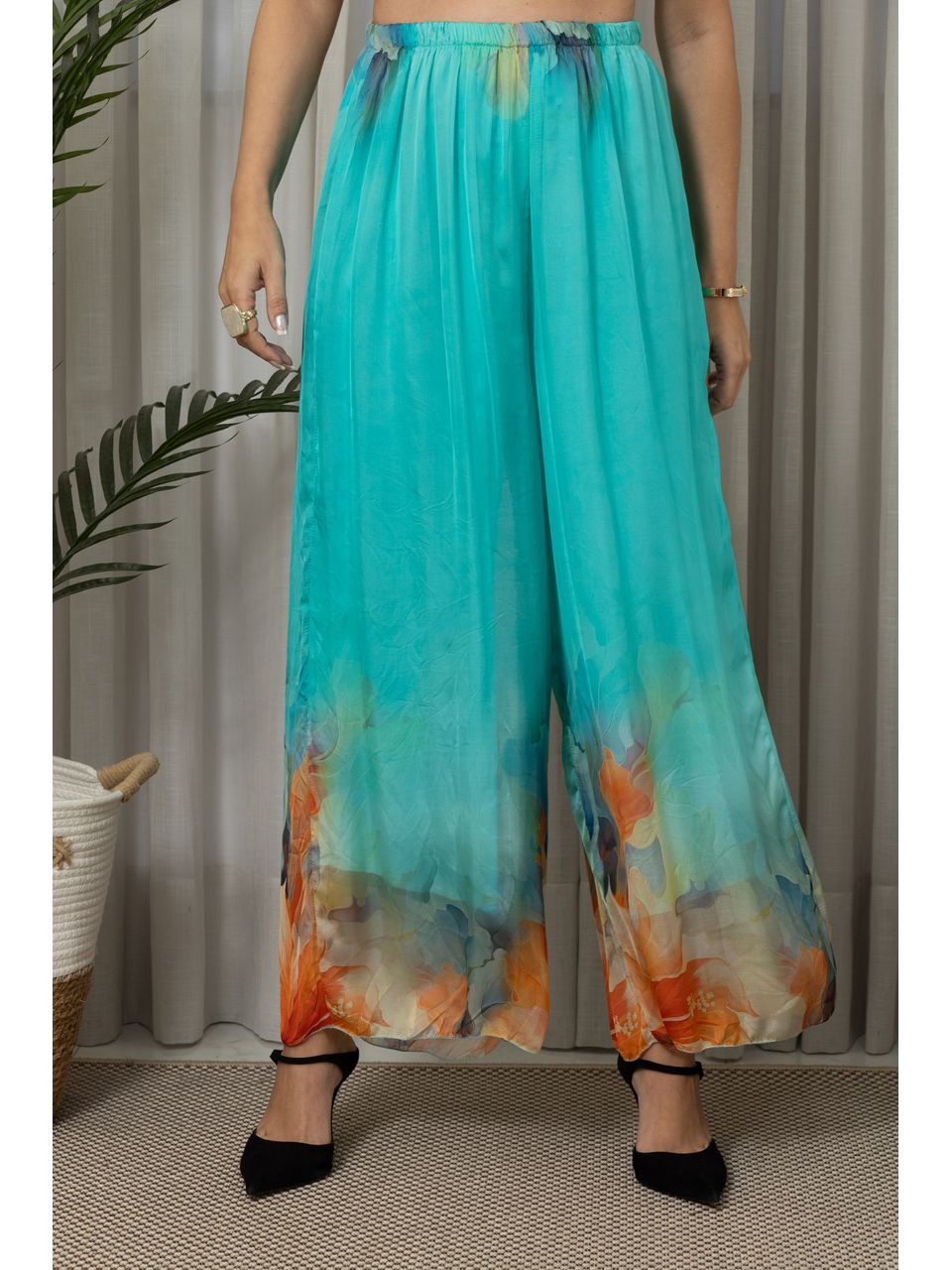 CALÇA MARINA CJ VERDE AGUA