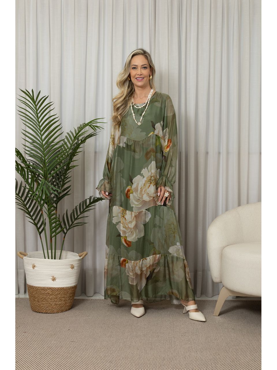 VESTIDO BETANIA MILITAR