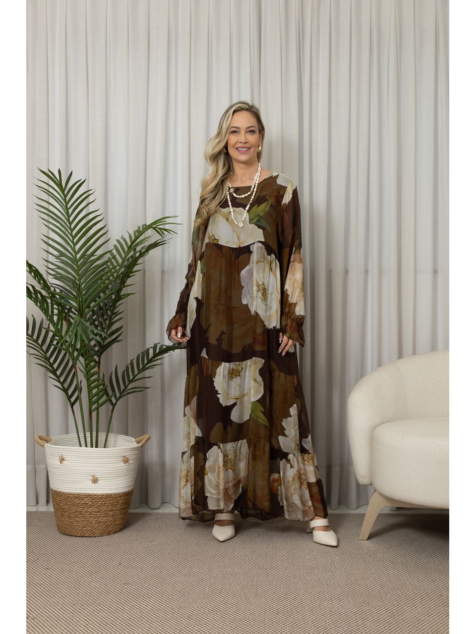 VESTIDO BETANIA CHOCOLATE