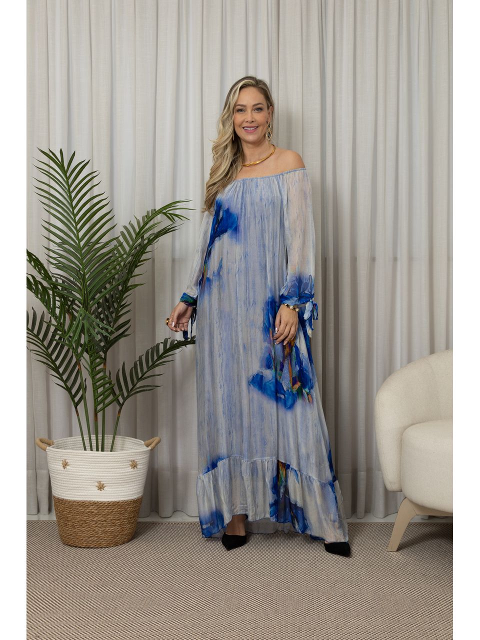 VESTIDO INES AZUL ROYAL