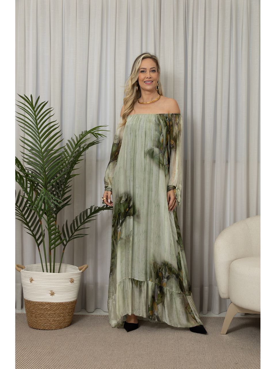 VESTIDO INES MILITAR