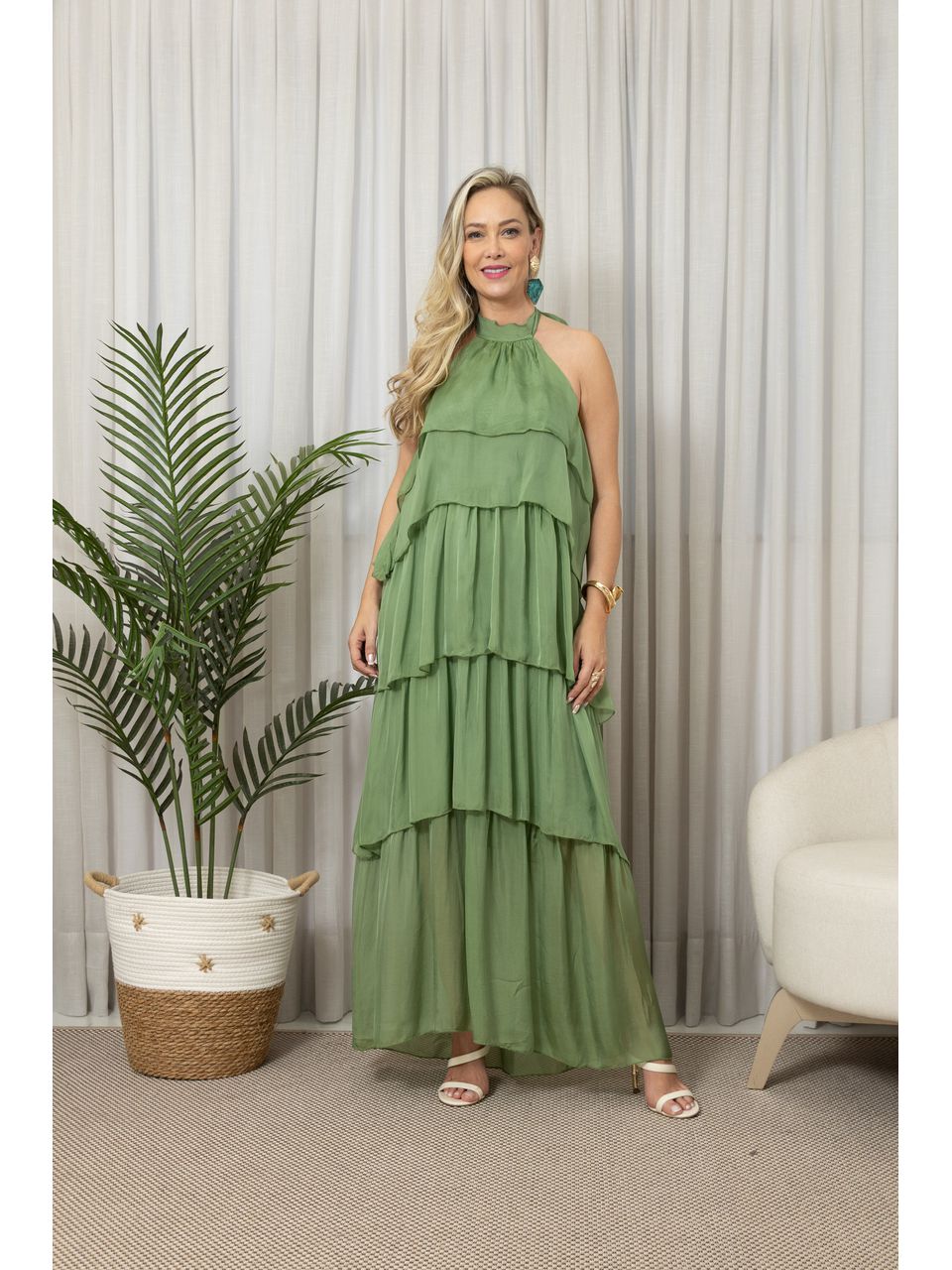 VESTIDO SOFIA VERDE OLIVA