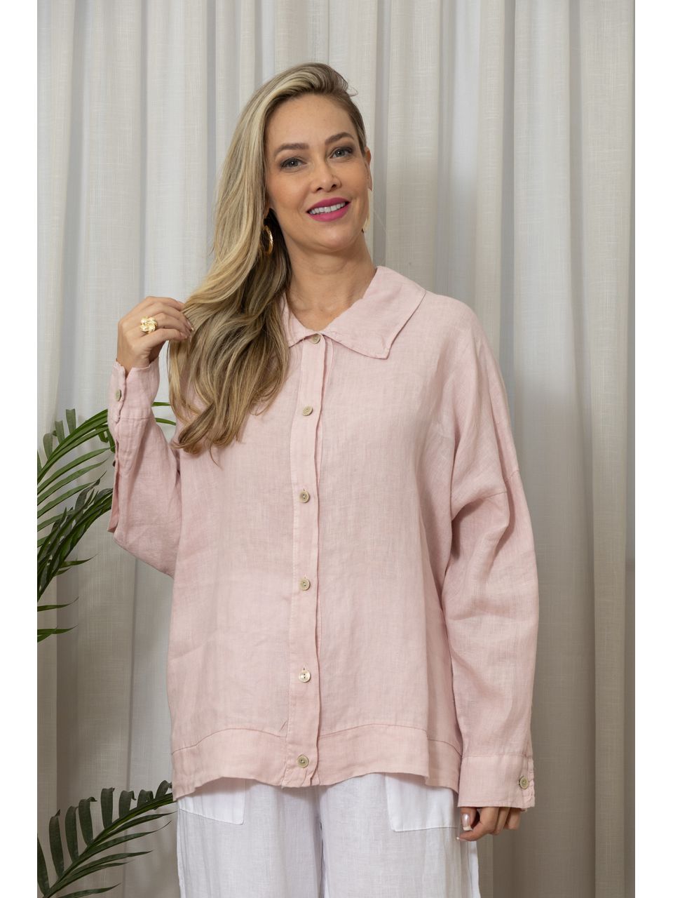 CAMISA MAIA ROSA BEBÊ