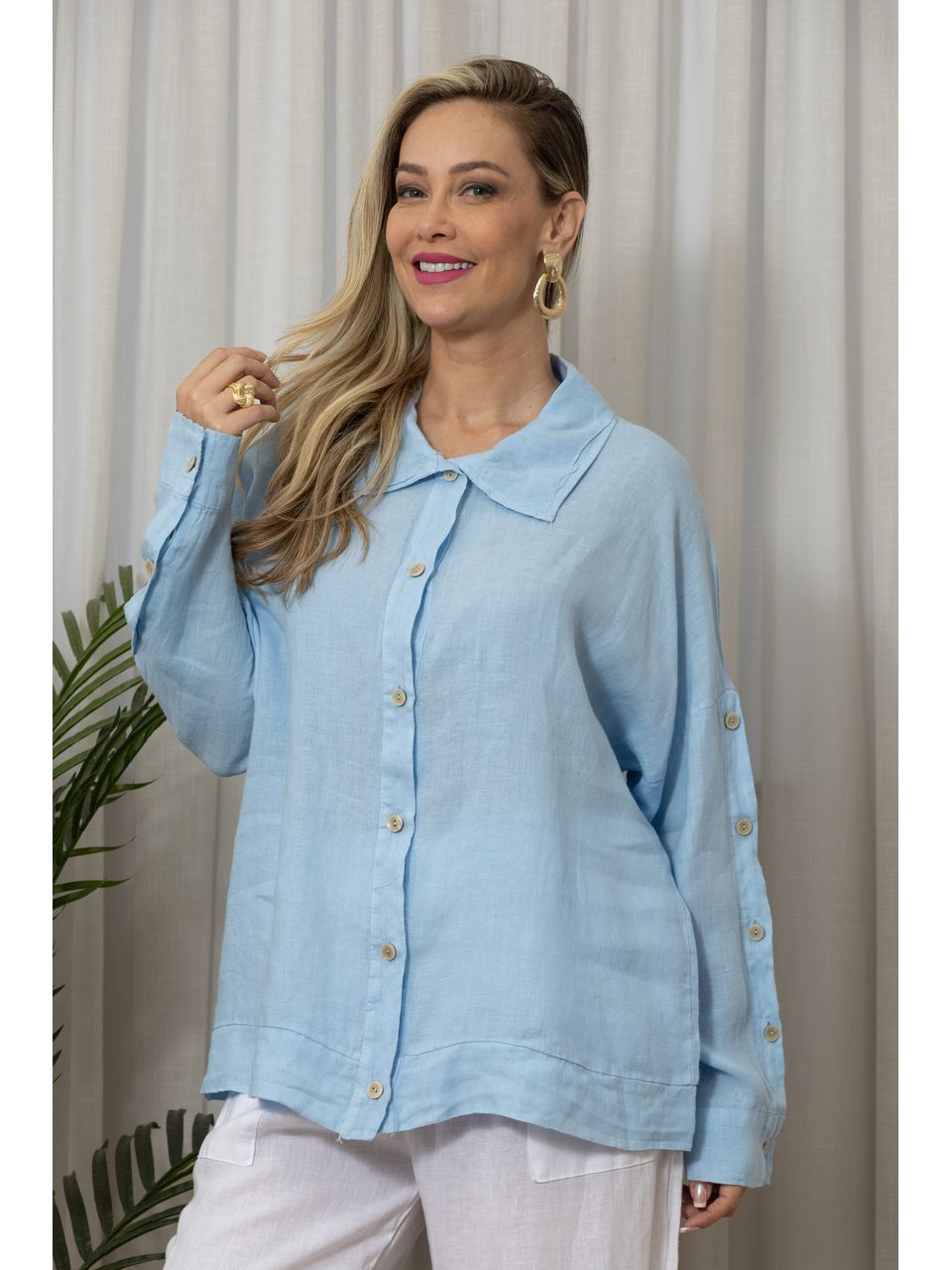 CAMISA MAIA AZUL BEBE