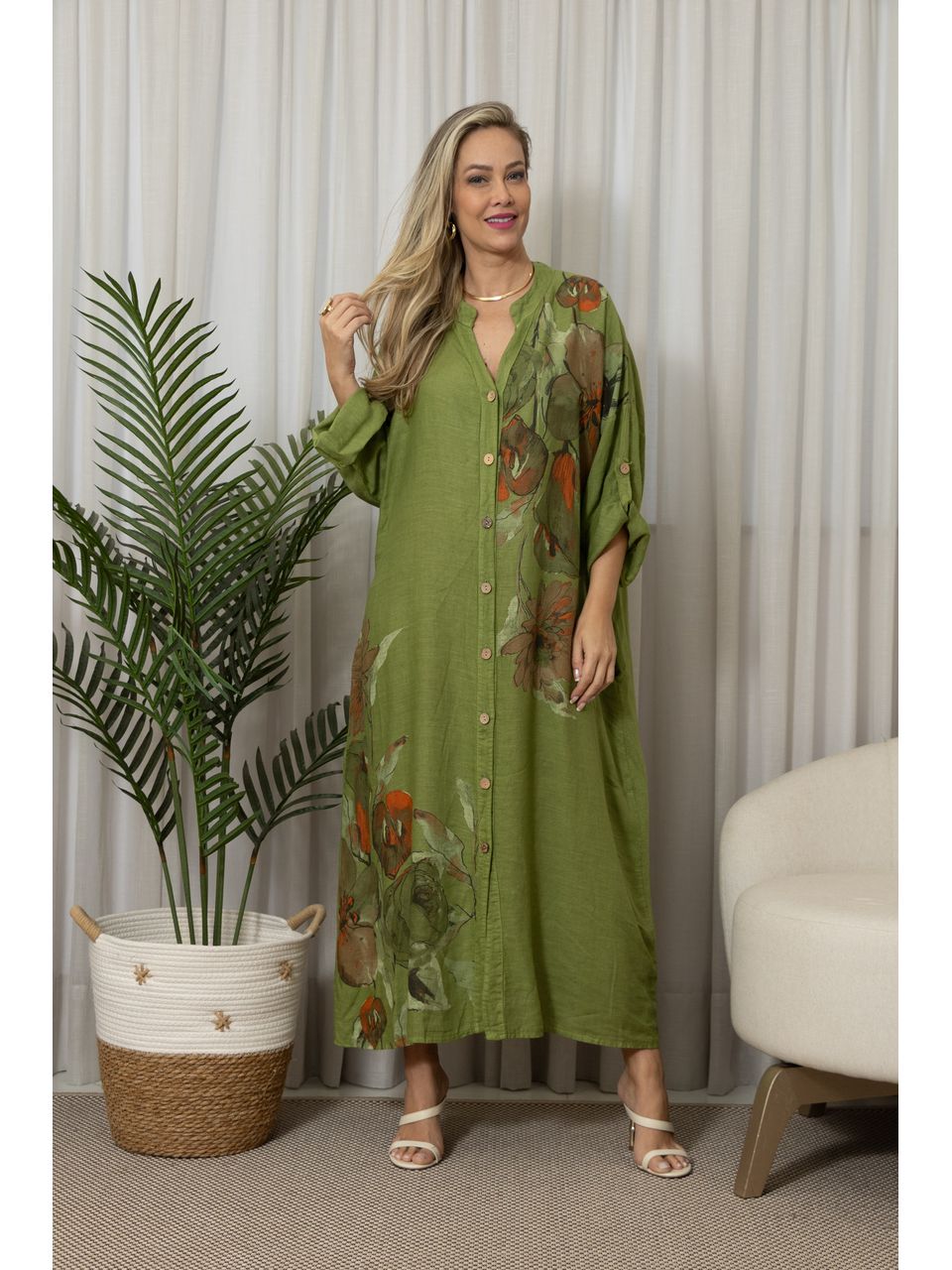 CHEMISE VALERY PISTACHE