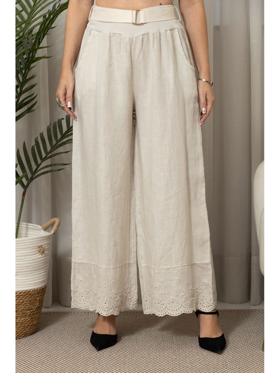 CALÇA BRENDA CJ BEGE