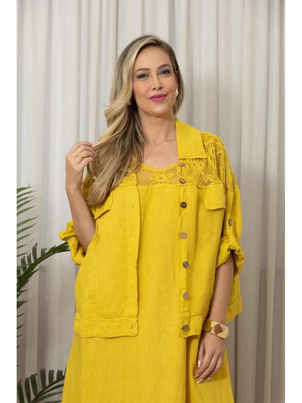 JAQUETA NATALY CJ MOSTARDA