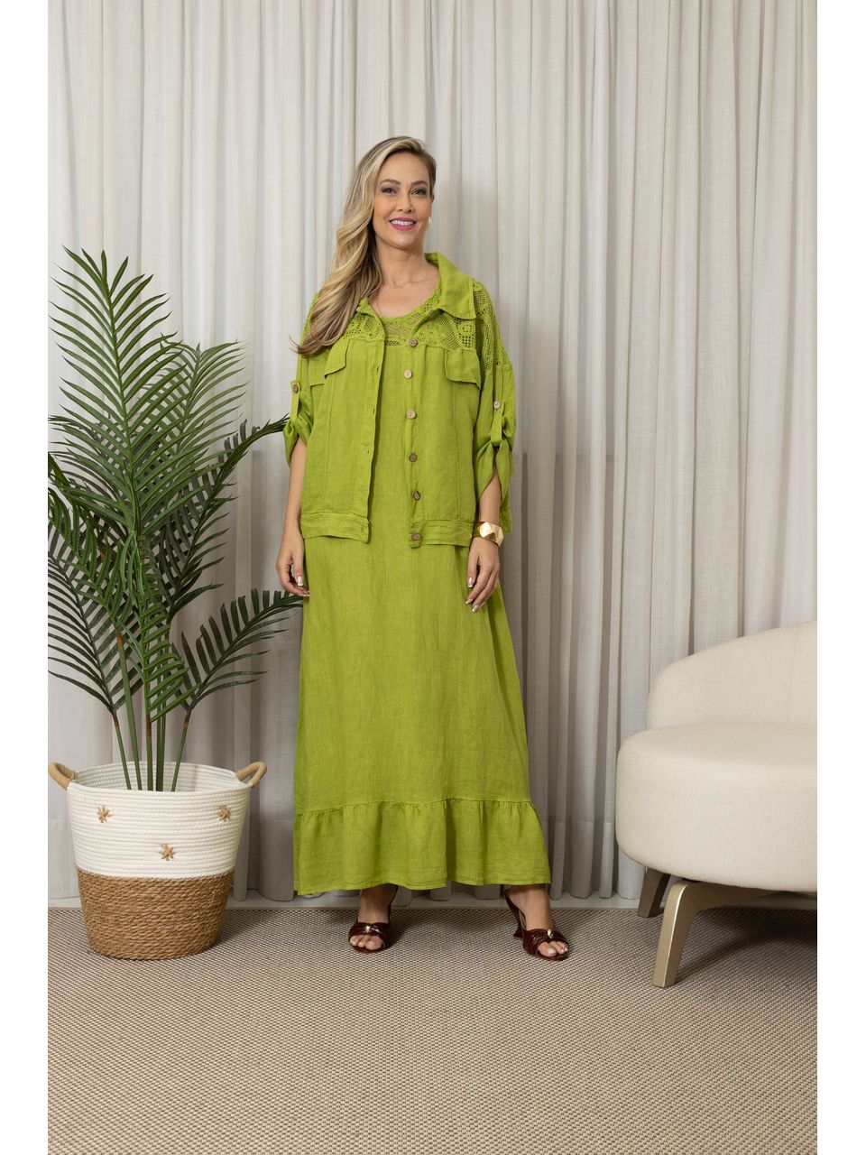 VESTIDO NATALY CJ PISTACHE