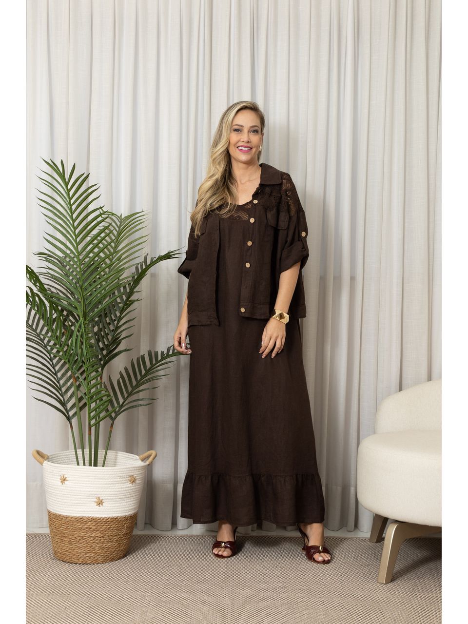 VESTIDO NATALY CJ CHOCOLATE