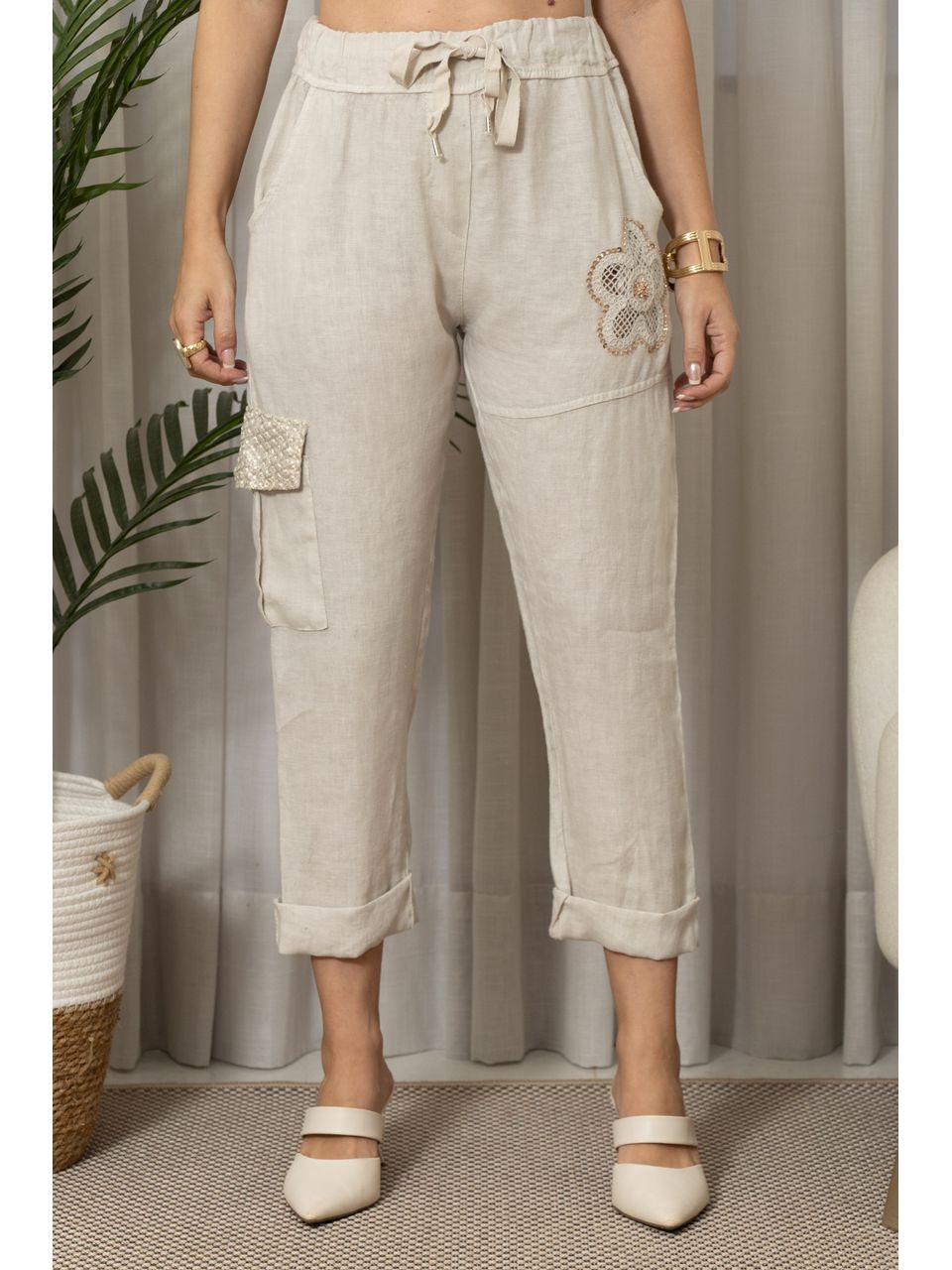 CALÇA SONIA CJ BEGE