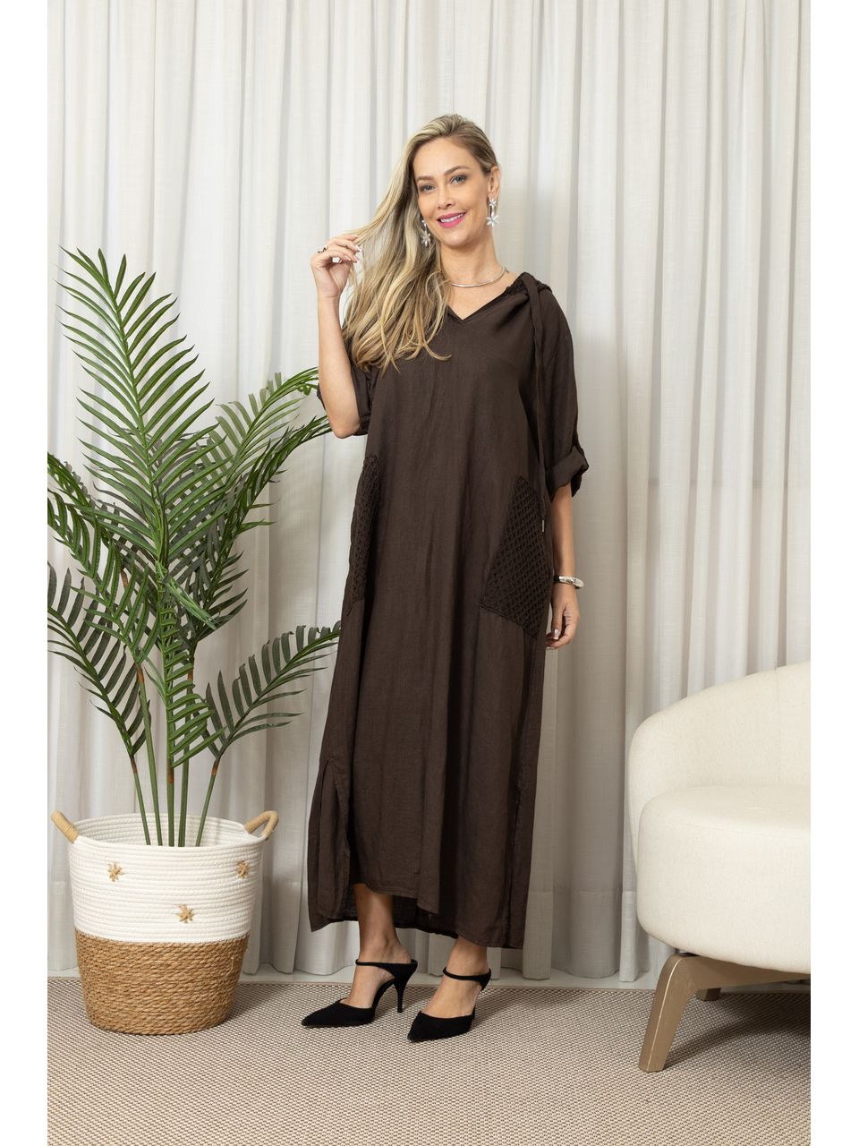 TUNICA ANDREIA CHOCOLATE