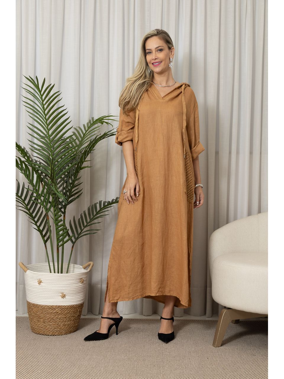 TUNICA ANDREIA CARAMELO