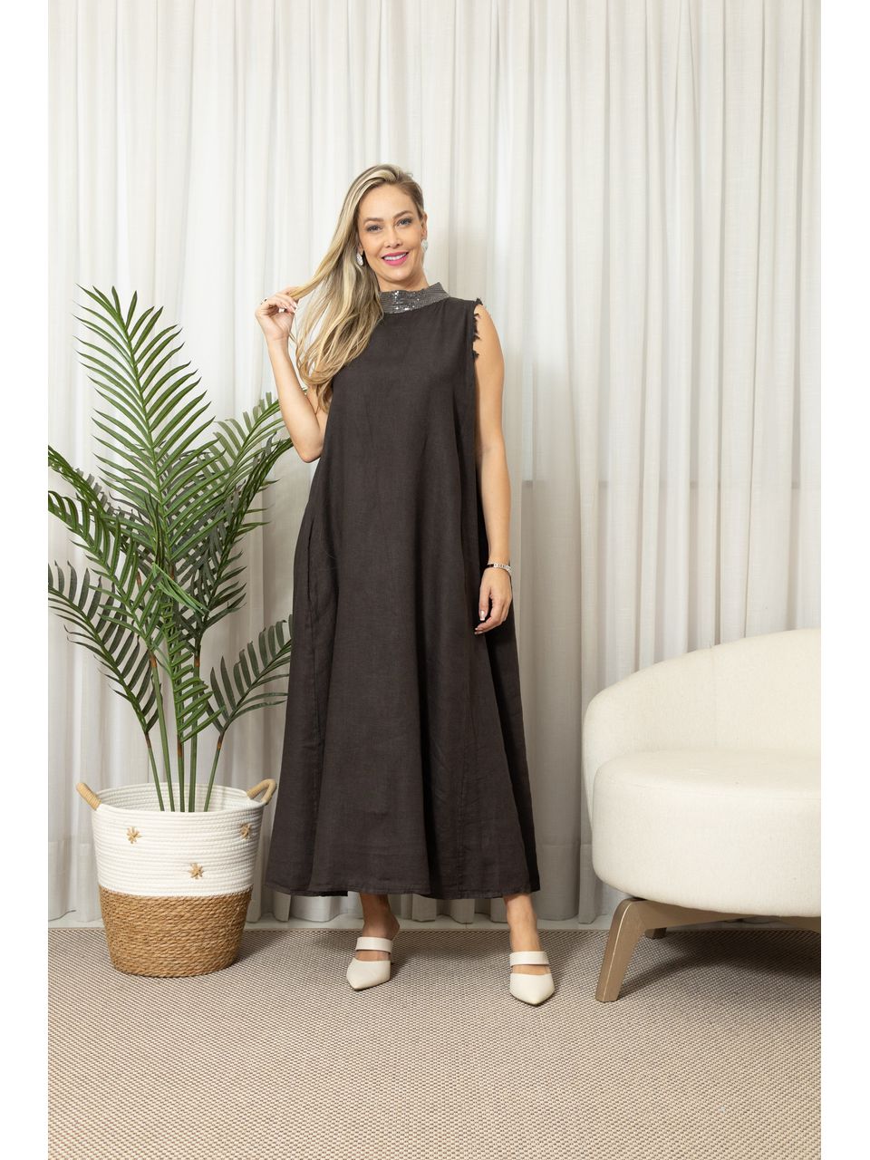 VESTIDO EDINALVA CHOCOLATE