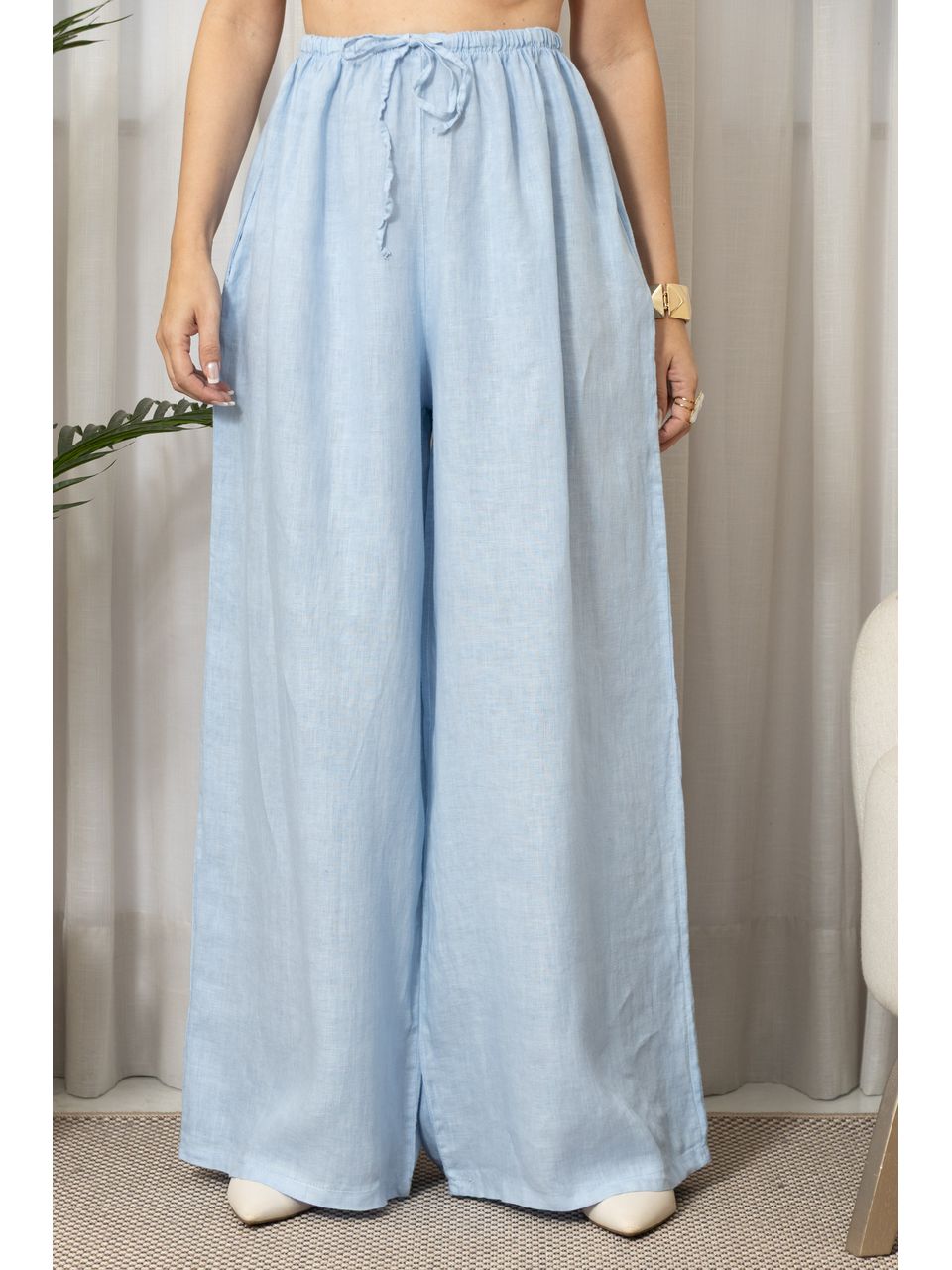 CALÇA MILENA AZUL BEBE