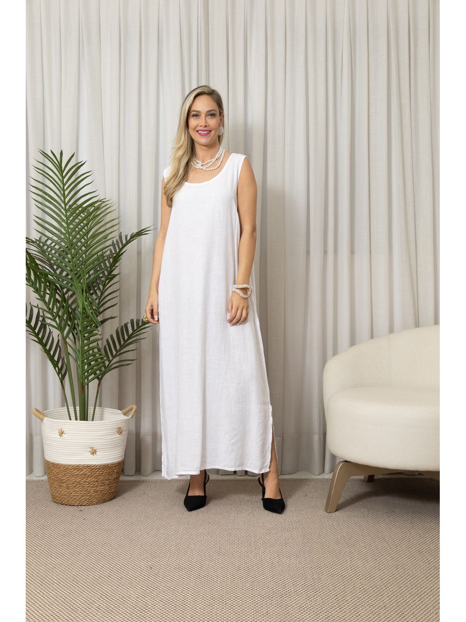 VESTIDO LA LUNA BRANCO