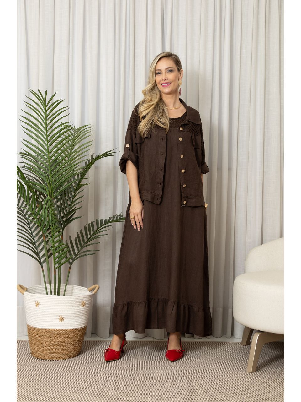 JAQUETA ROSARIA CJ CHOCOLATE