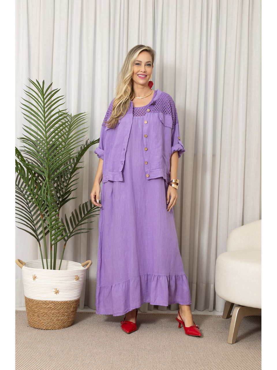 JAQUETA ROSARIA CJ ROXO