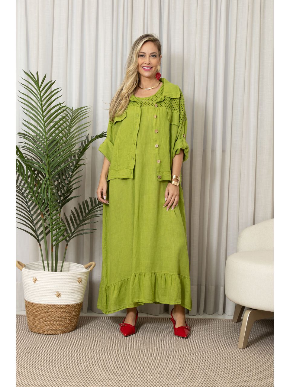 JAQUETA ROSARIA CJ PISTACHE