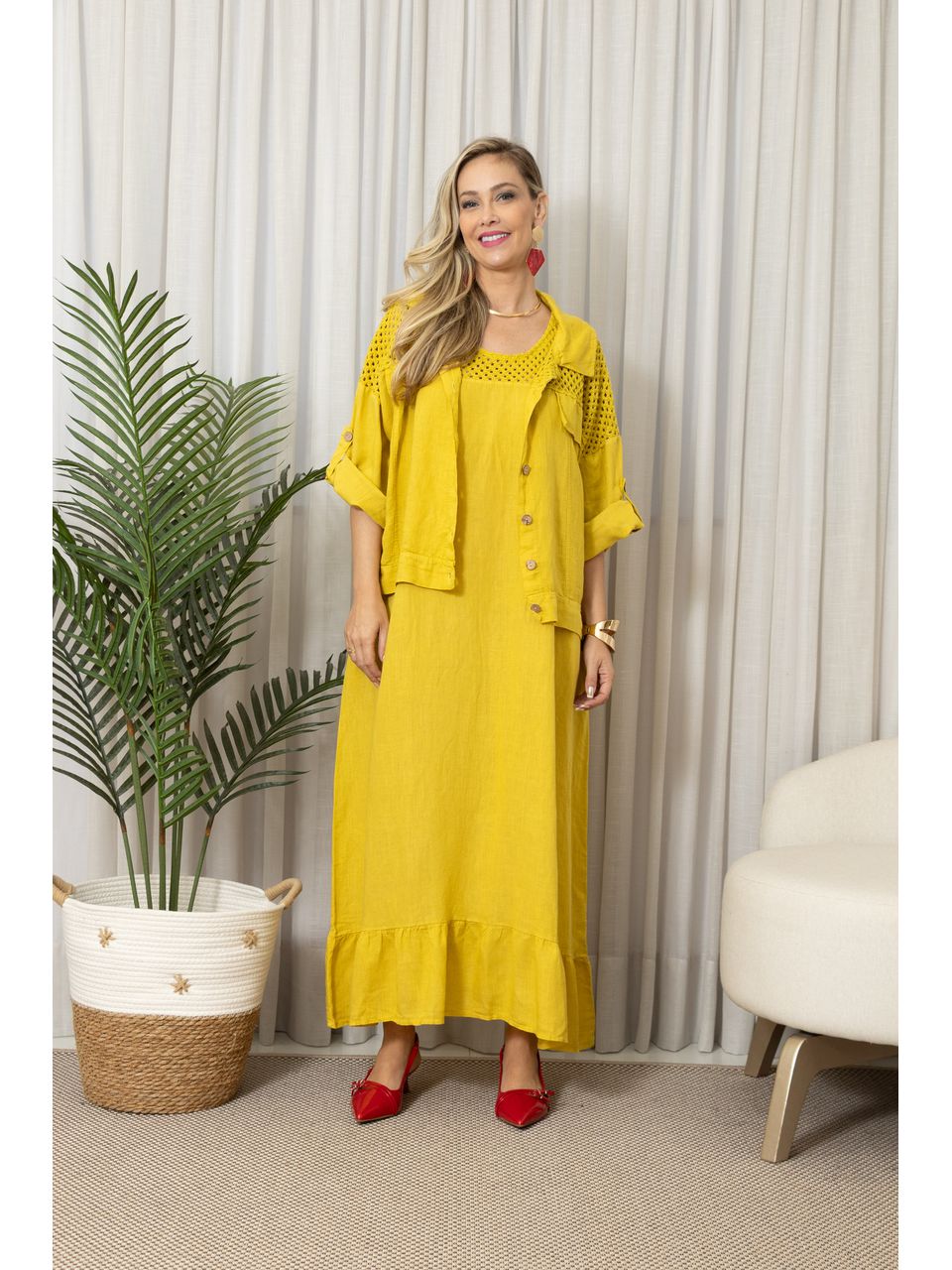 JAQUETA ROSARIA CJ MOSTARDA