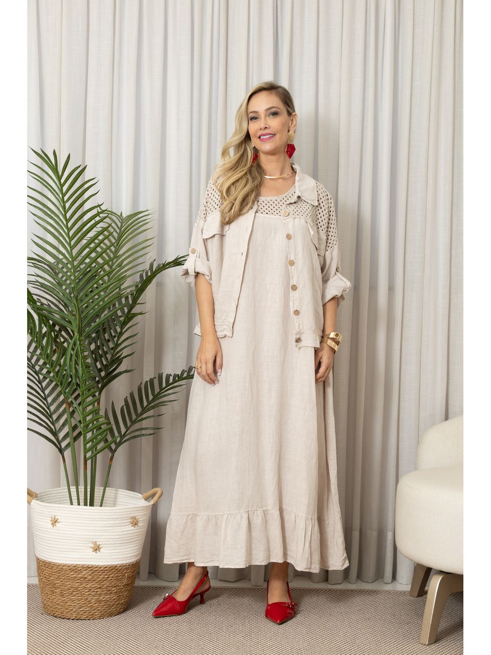 JAQUETA ROSARIA CJ BEGE