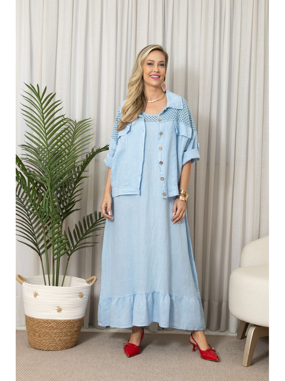 JAQUETA ROSARIA CJ AZUL BEBE