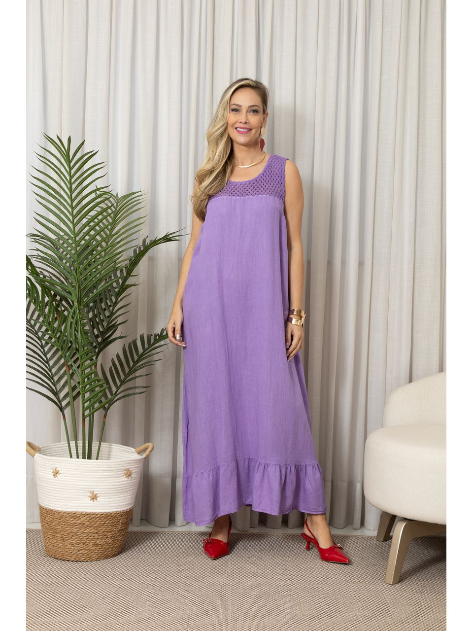 VESTIDO ROSARIA CJ ROXO