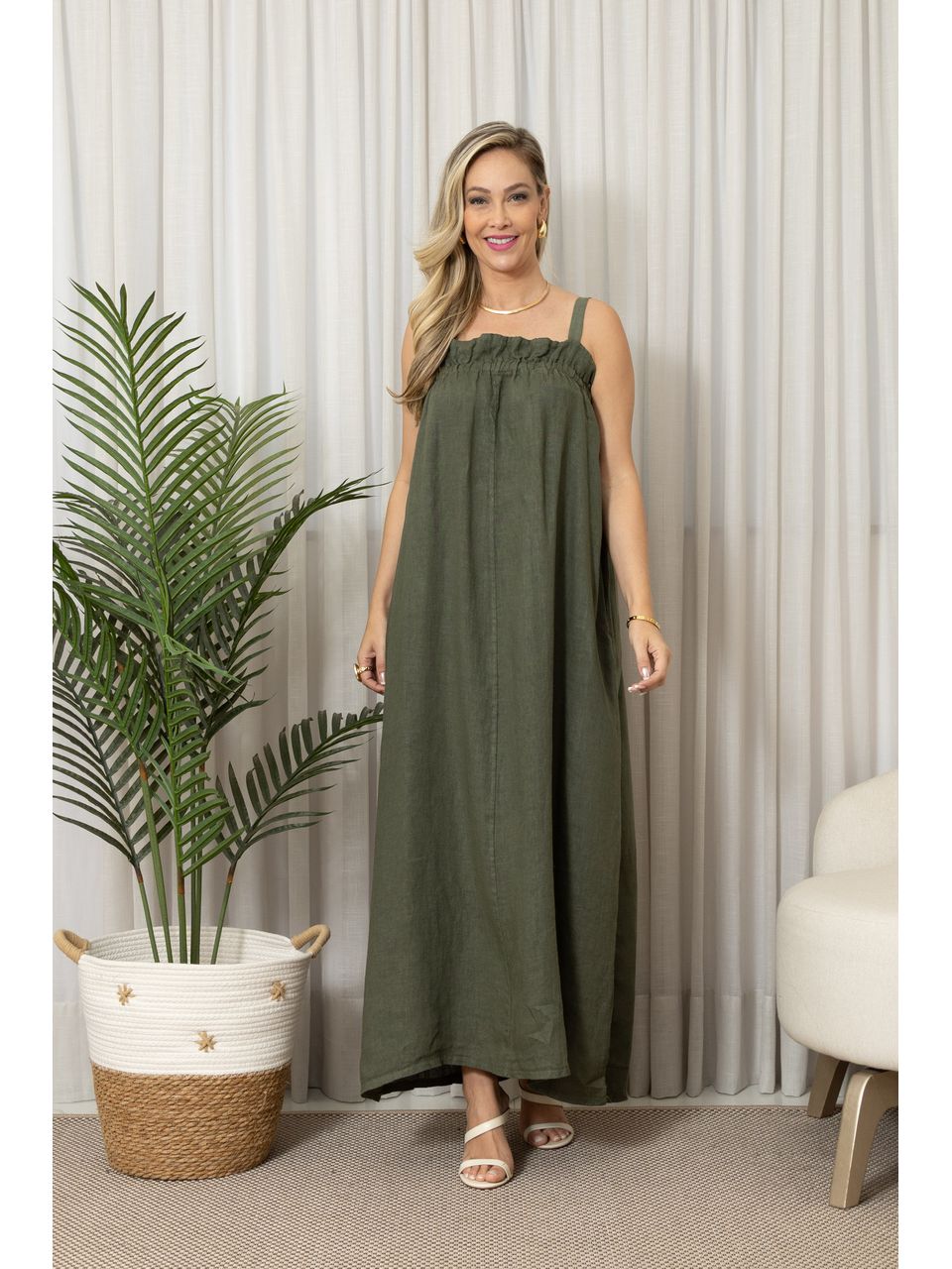 VESTIDO CHARLENE MILITAR