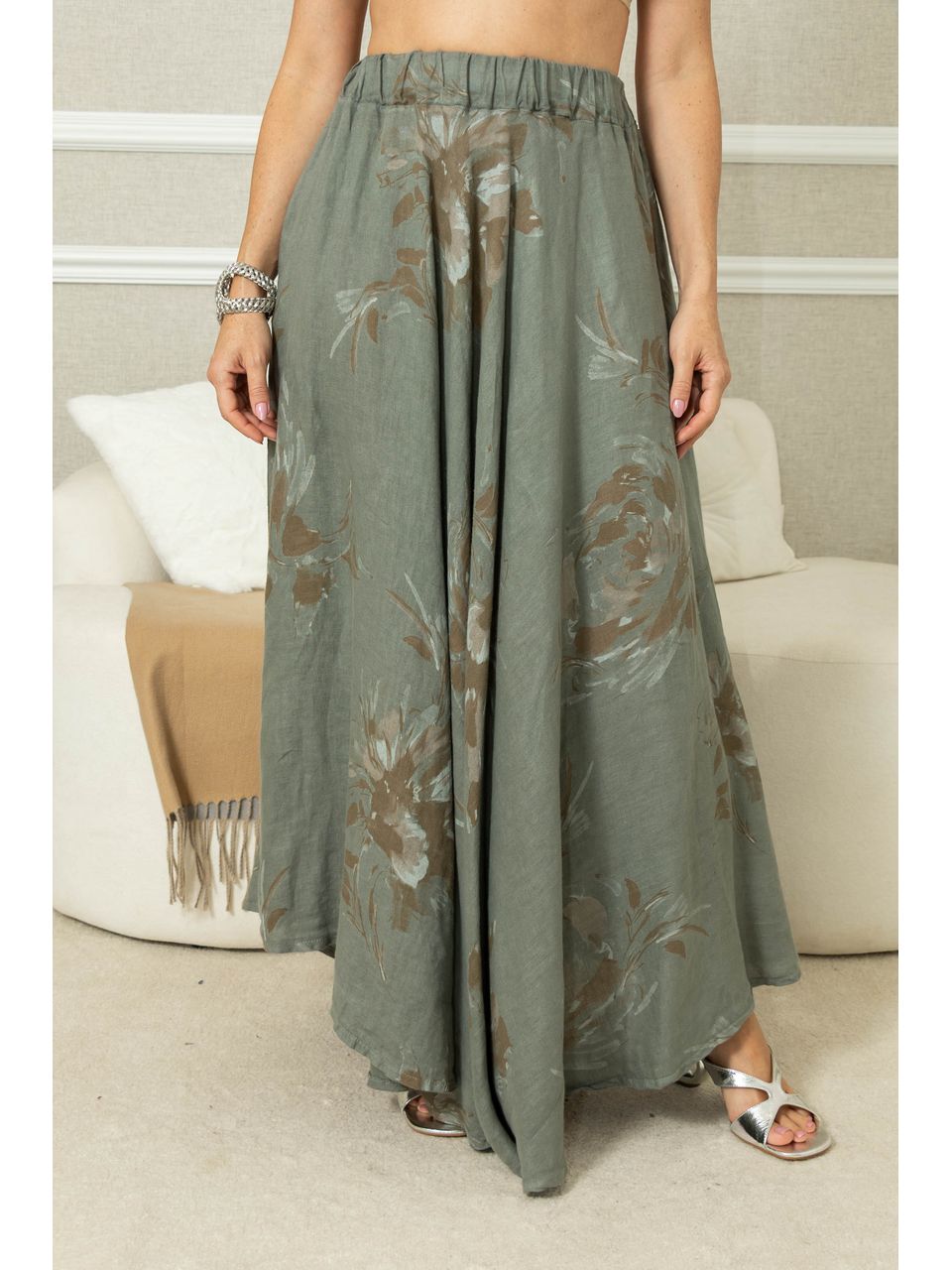 Saia Stella Linho MENTA