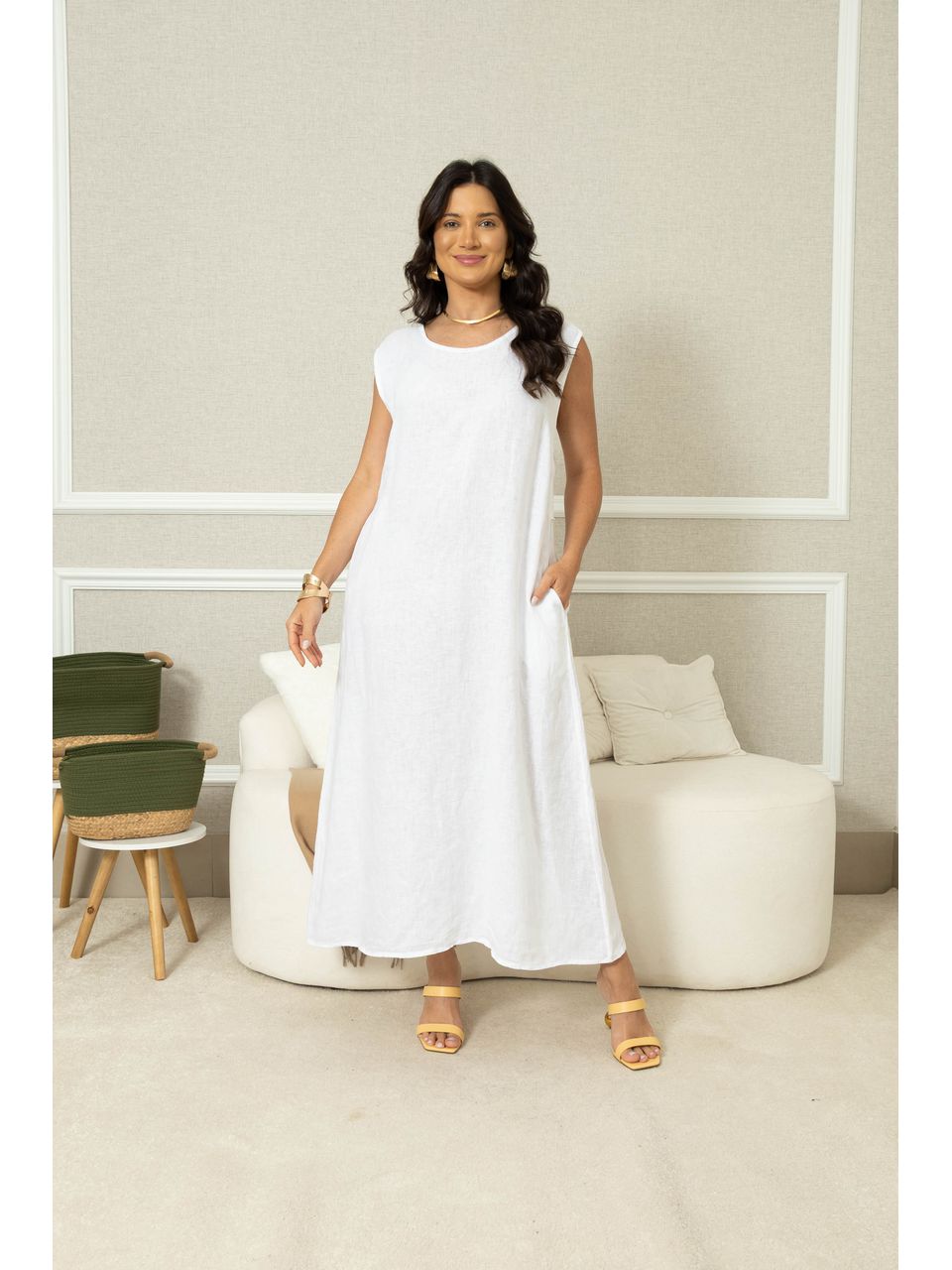 VESTIDO BOLONHA BRANCO